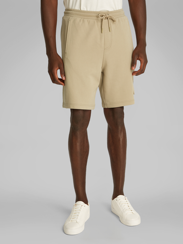 Calvin Klein - Korte broek katoen - Taupe - Woven Label Short - J30J327284