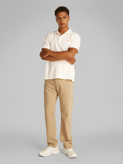Calvin Klein - Polo - Kiezelgrijs - Calvin Klein Label Polo - J30J327534