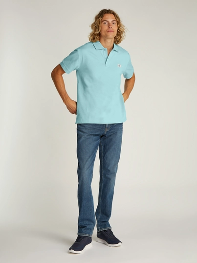 Calvin Klein - Polo - Mintgroen - Woven Label Polo - J30J327040