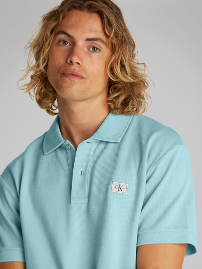 Calvin Klein - Polo - Mintgroen - Woven Label Polo - J30J327040