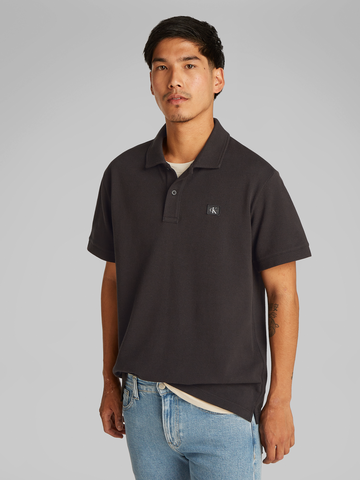 Calvin Klein - Polo - Zwart - Woven Label Polo - J30J327040