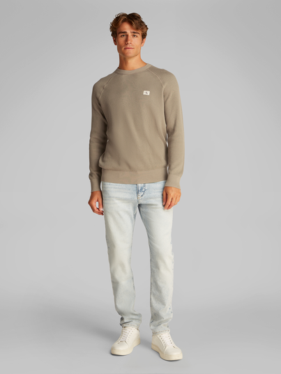 Calvin Klein - Sweater lange mouw - Beige - Gmd Sweater - J30J327281