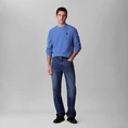 Calvin Klein - Sweater lange mouw - Donkerblauw - Lv040Em217 - Ls Waffle Badge Crewnk Tee