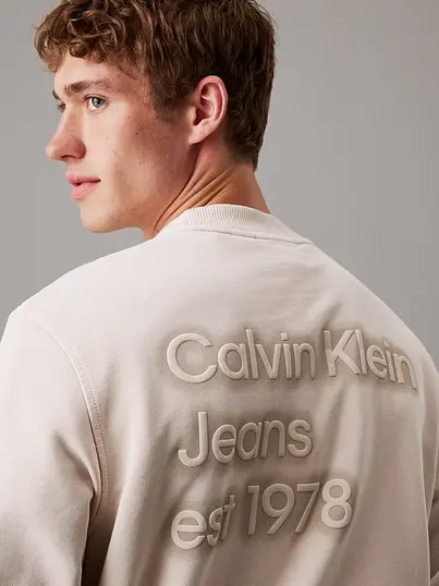 Calvin Klein - Sweater lange mouw - Kiezelgrijs - J30J327079