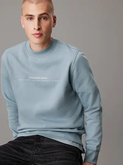 Calvin Klein - Sweater lange mouw - Petrol - J30J327119