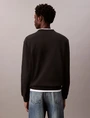 Calvin Klein - Sweater lange mouw - Zwart - Lv04Rc273G - Ls 350Terry Eu Whsl Badge Crewne
