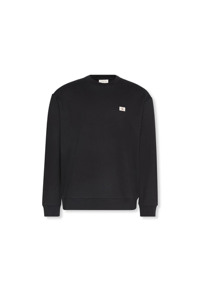 Calvin Klein - Sweater lange mouw - Zwart - Lv04Rc273G - Ls 350Terry Eu Whsl Badge Crewne