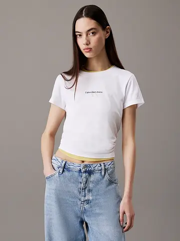 Calvin Klein - T-shirt korte mouw - Ecru - J20J225252