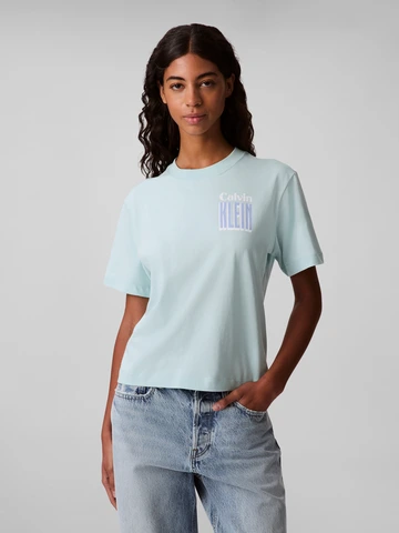 Calvin Klein - T-shirt korte mouw - Groen - Lv047C823G - Ss Boxy Fit Tee