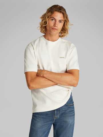 Calvin Klein - T-shirt korte mouw - Kiezelgrijs - Calvin Klein Label Tee - J30J327234