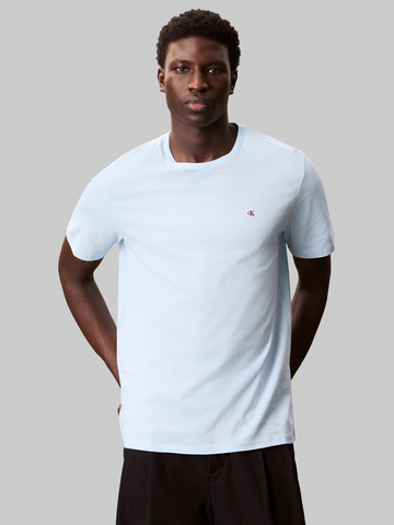 Calvin Klein - T-shirt korte mouw - Lichtblauw - Ss Smooth Cttn Solid Crewnk Tee - Lv040Hm265