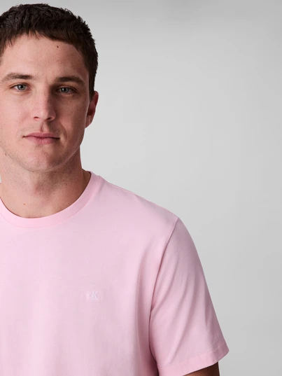 Calvin Klein - T-shirt korte mouw - Roze - Ss Smooth Cttn Solid Crewnk Tee - Lv040Hm265
