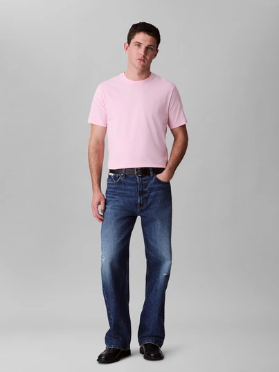 Calvin Klein - T-shirt korte mouw - Roze - Ss Smooth Cttn Solid Crewnk Tee - Lv040Hm265