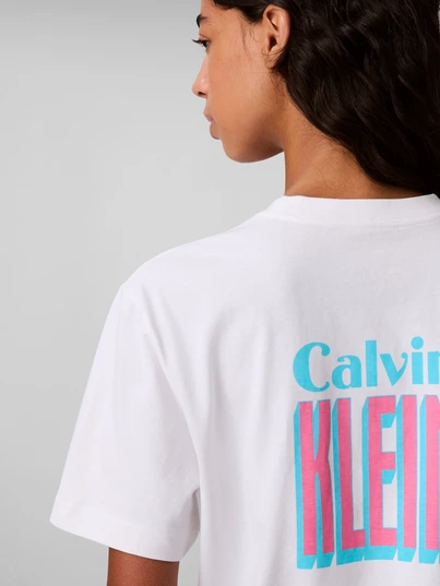 Calvin Klein - T-shirt korte mouw - Wit - Lv047C823G - Ss Boxy Fit Tee