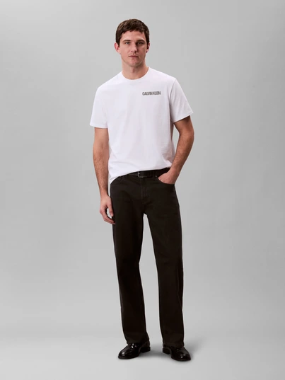 Calvin Klein - T-shirt korte mouw - Wit - Lv04Rc805G - SS 20s CALVIN LINE 3DBOX GRAPHIC