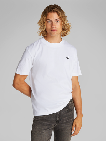 Calvin Klein - T-shirt korte mouw - Wit - Serif Font Graphic Tee - J30J327473