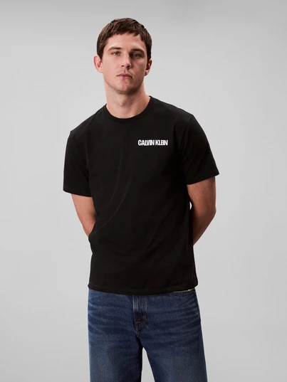 Calvin Klein - T-shirt korte mouw - Zwart - Lv04Rc805G - SS 20s CALVIN LINE 3DBOX GRAPHIC