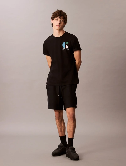 Calvin Klein - T-shirt korte mouw - Zwart - Lv04Rc827G - Ss 20S Ck Bauhaus Logo Graphic T