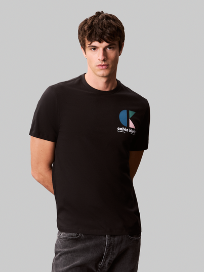 Calvin Klein - T-shirt korte mouw - Zwart - Lv04Rc843G - SS 30s EU CK BH LOGO GRAPHIC TEE
