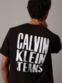 Calvin Klein - T-shirt korte mouw - Zwart - Painted Calvin Klein Jeans Tee - J30J327523