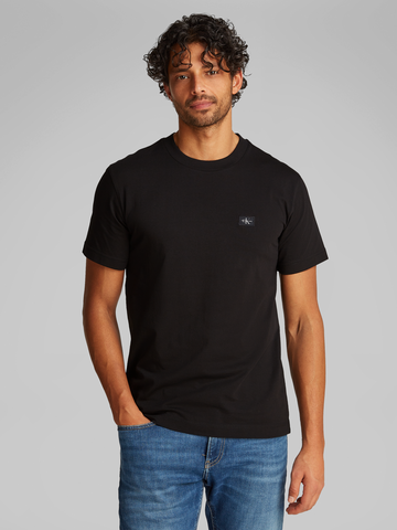 Calvin Klein - T-shirt korte mouw - Zwart - Woven Label Regular Tee - J30J327100