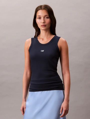 Calvin Klein - Tanktop - Donkerblauw - Modal Rib Tank - Lv044C900G