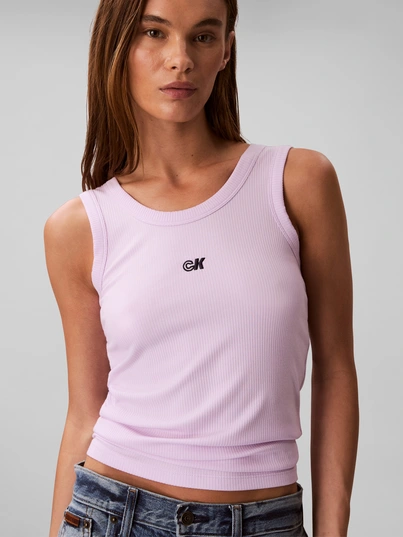 Calvin Klein - Tanktop - Paars - Modal Rib Tank - Lv044C900G