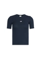 Calvin Klein - Trendy T-shirt korte mouw - Donkerblauw - Modal Rib Tee - Lv044C901G
