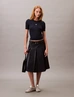 Calvin Klein - Trendy T-shirt korte mouw - Donkerblauw - Modal Rib Tee - Lv044C901G