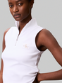 Calvin Klein - Trendy T-shirt korte mouw - Wit - Woven Label Sl Qz Top - Lv047C909G