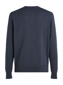 Calvin Klein - Trui met ronde hals - Donkerblauw - SMOOTH COTTON Crew - Lvo40Lm300