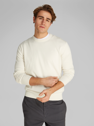 Calvin Klein - Trui met ronde hals - Kiezelgrijs - SMOOTH COTTON Crew - Lvo40Lm300