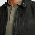 Cast Iron - Leren jassen - Zwart - Short jacket SPEEDTURE RACER Sheep