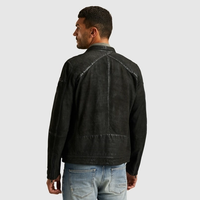 Cast Iron - Leren jassen - Zwart - Short jacket SPEEDTURE RACER Sheep