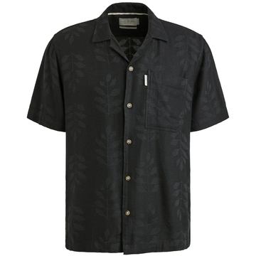 Cast Iron - Overhemd korte mouw - Donkerblauw - Short Sleeve Shirt Jacquard woven - Csis2505280