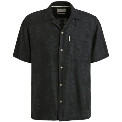 Cast Iron - Overhemd korte mouw - Donkerblauw - Short Sleeve Shirt Jacquard woven - Csis2505280