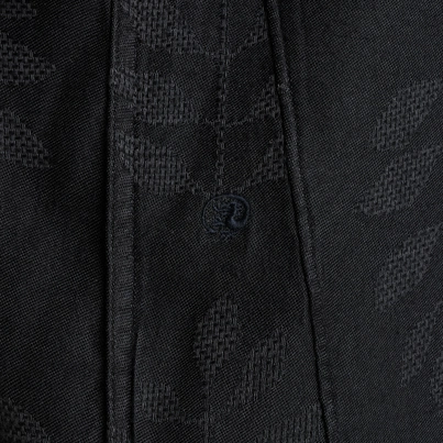 Cast Iron - Overhemd korte mouw - Donkerblauw - Short Sleeve Shirt Jacquard woven - Csis2505280