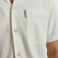Cast Iron - Overhemd korte mouw - Ecru - Short Sleeve Shirt Structure jerse - Csis2505284