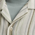 Cast Iron - Overhemd korte mouw - Grijs - Short Sleeve Shirt YD stripe struc - Csis2505282