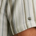 Cast Iron - Overhemd korte mouw - Grijs - Short Sleeve Shirt YD stripe struc - Csis2505282