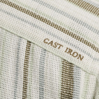 Cast Iron - Overhemd korte mouw - Grijs - Short Sleeve Shirt YD stripe struc - Csis2505282