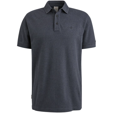 Cast Iron - Polo - Blauw - Cpss2503864 - Short sleeve polo popcorn jersey m