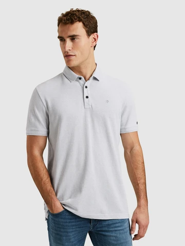 Cast Iron - Polo - Blauw - Cpss2503864 - Short sleeve polo popcorn jersey m