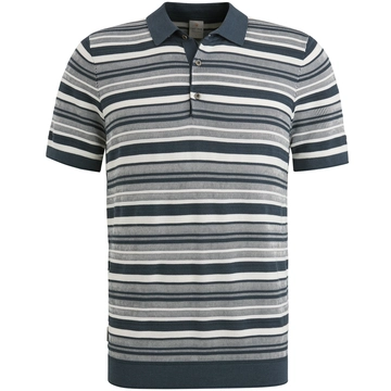 Cast Iron - Polo - Blauw - Cpss2503872 - Short sleeve polo cotton modal