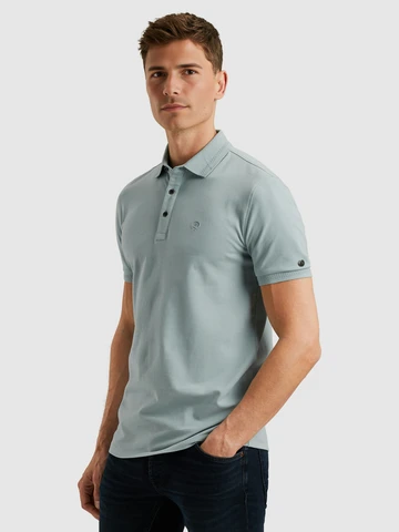 Cast Iron - Polo - Blauw - Short sleeve polo essential fine - Cpss2505894