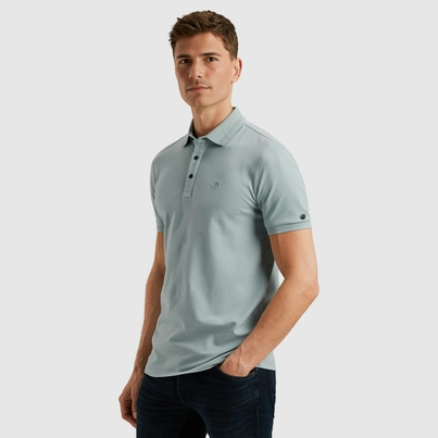 Cast Iron - Polo - Blauw - Short sleeve polo essential fine p - Cpss2505894