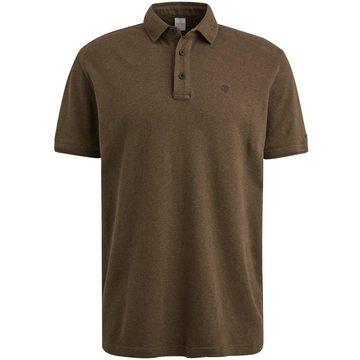 Cast Iron - Polo - Bruin - Cpss2503864 - Short sleeve polo popcorn jersey m