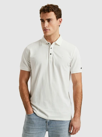 Cast Iron - Polo - Ecru - Cpss2502850 - Short sleeve polo fine pique essen