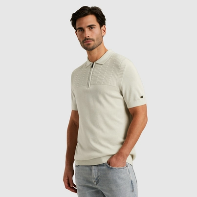 Cast Iron - Polo - Grijs - Short sleeve polo cotton modal - Cpss2505898