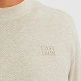 Cast Iron - Sweater lange mouw - Beige - Cts2503523 - Long sleeve r-neck regular fit pop